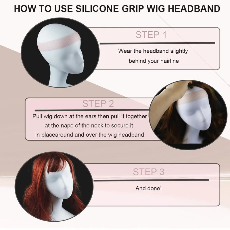Silikon-Wig-Grip-Band – Anti-Rutsch-Stirnband für sicheren Halt
