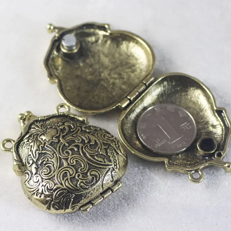 Retro Bronze Mini Locket Pendant