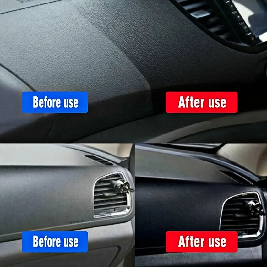 Premium Plastic & Rubber Restorer with Deep Black Gloss Finish