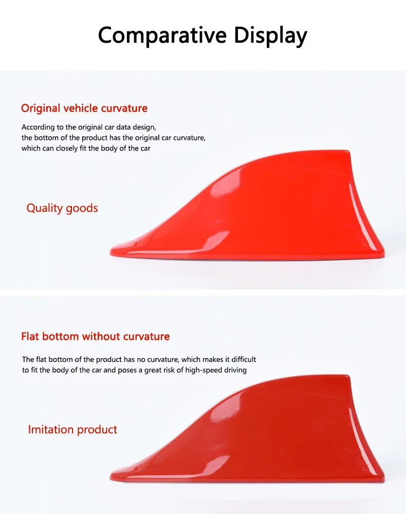 Shark Fin Car Antenna with FM/AM Signal Booster