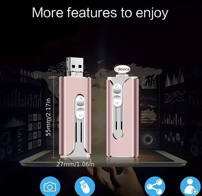 4-in-1 USB-C & Lightning Flash Drive
