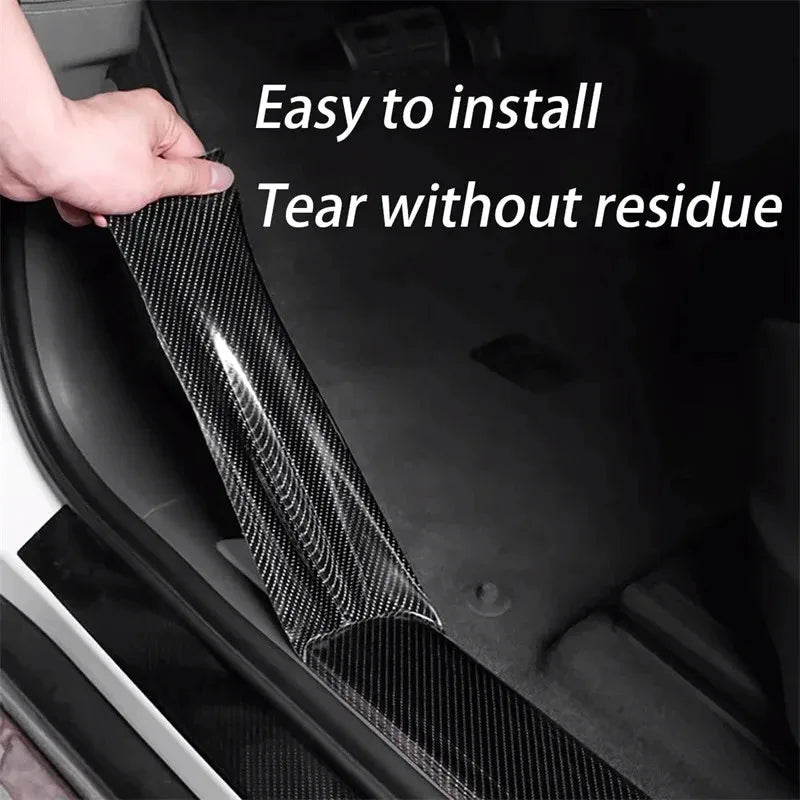 3D Carbon Fiber Car Door Edge & Bumper Protector Film