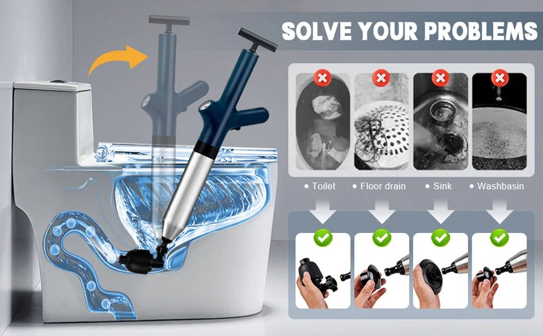Stainless Steel Pneumatic Drain Blaster Tool