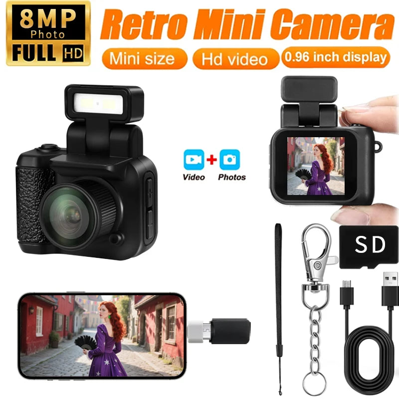 Mini Keychain Camera with HD Screen