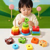 Montessori Wooden Sorting & Stacking Toy for Toddlers