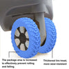 Silent Silicone Luggage Wheel Protectors (8-Pack)