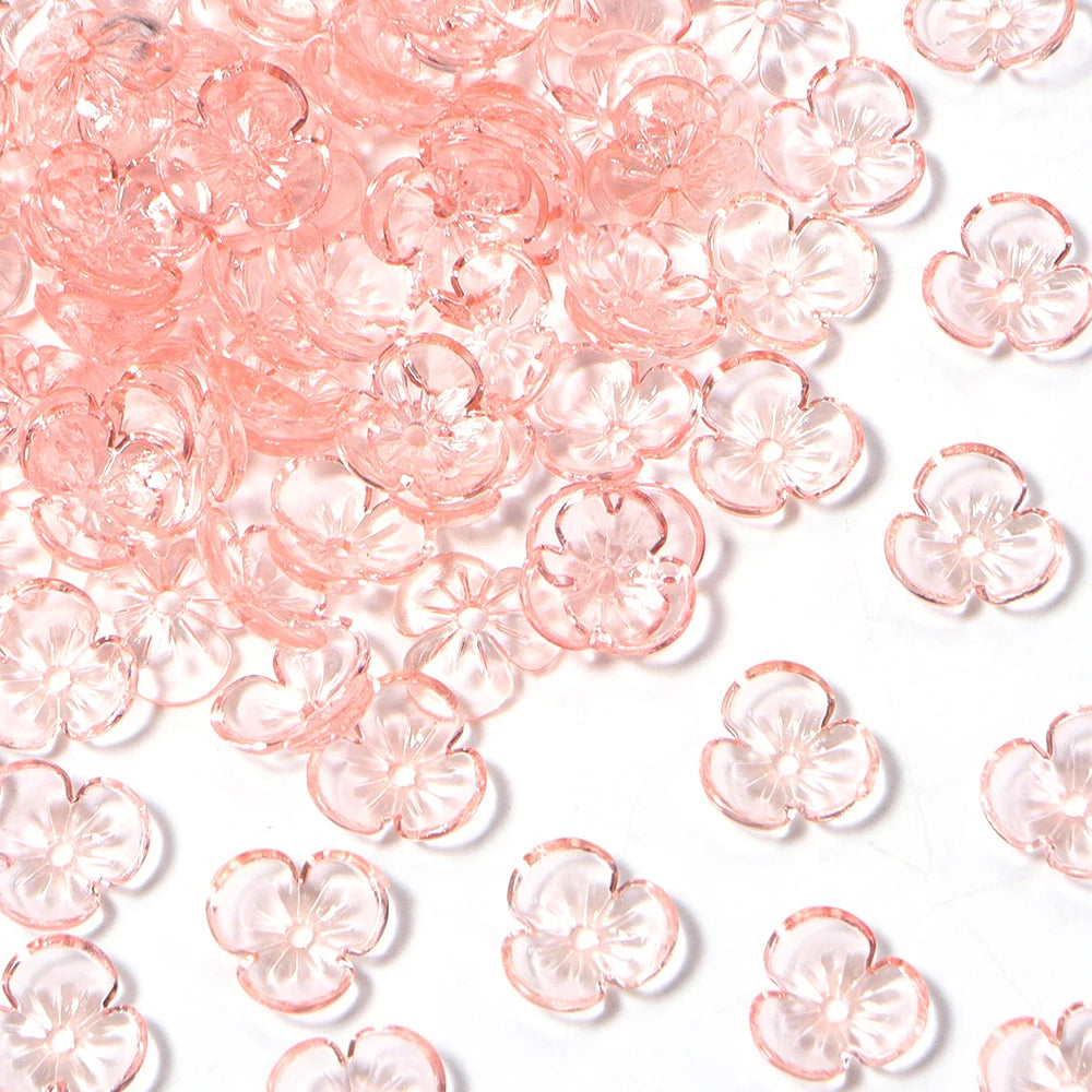 Floral Resin Bead Caps for Jewelry Making