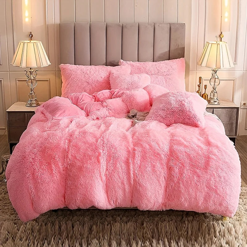 Plush 3-Piece Duvet Cover Set – Ultra-Soft Cozy Bedding