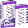 Packaged dryer sheets in purple and white for laundry care