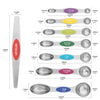 Stainless Steel Magnetic Measuring Spoons - Set of 8