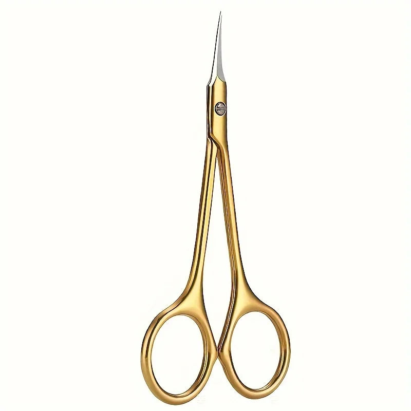 Precision Stainless Steel Cuticle Scissors with Curved Blade