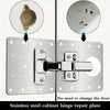 Stainless Steel Hinge Repair Plate Set for Cabinet Doors