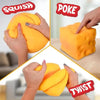 Squishy Cheese Stress Relief Toy - Soft Yellow Fidget Block