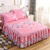 Floral Ruffle Bed Skirt with Matching Pillowcases