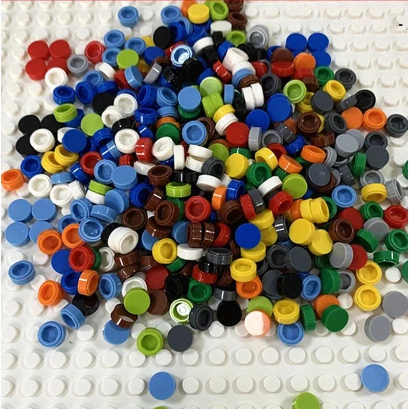 198-Piece Round Tile Building Blocks Set for Creative DIY Projects