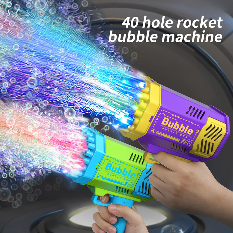 Automatic Outdoor Bubble Machine with LED Lights