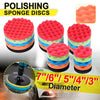 5-Piece Foam Waffle Polishing Pad Set for Car Detailing