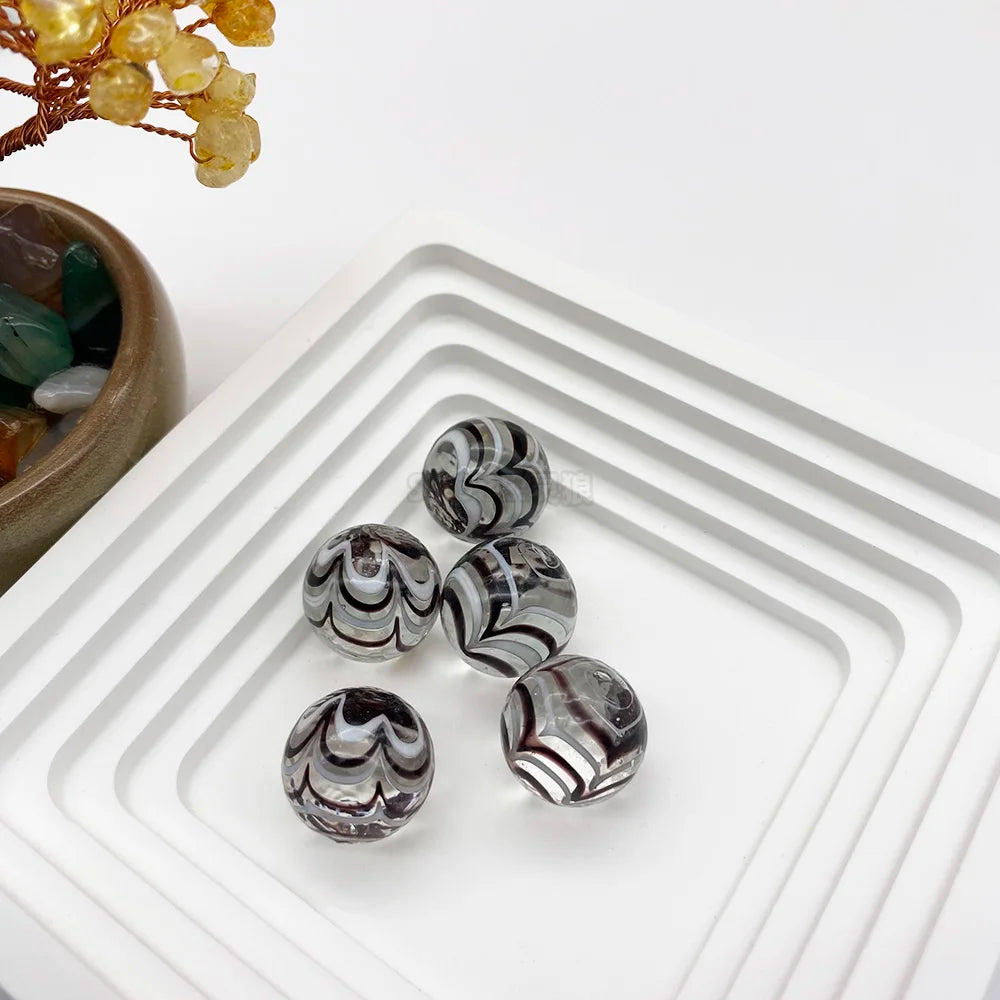 Handcrafted Glass Marbles Set for Games, Décor & Collecting