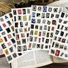A collection of 181 vintage alphabet letter stickers in various colors and styles for scrapbooking and journaling