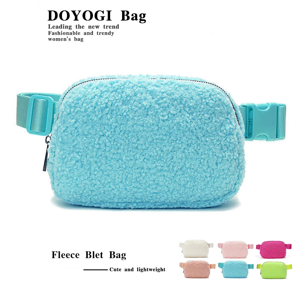 Cozy Fleece Crossbody Belt Bag