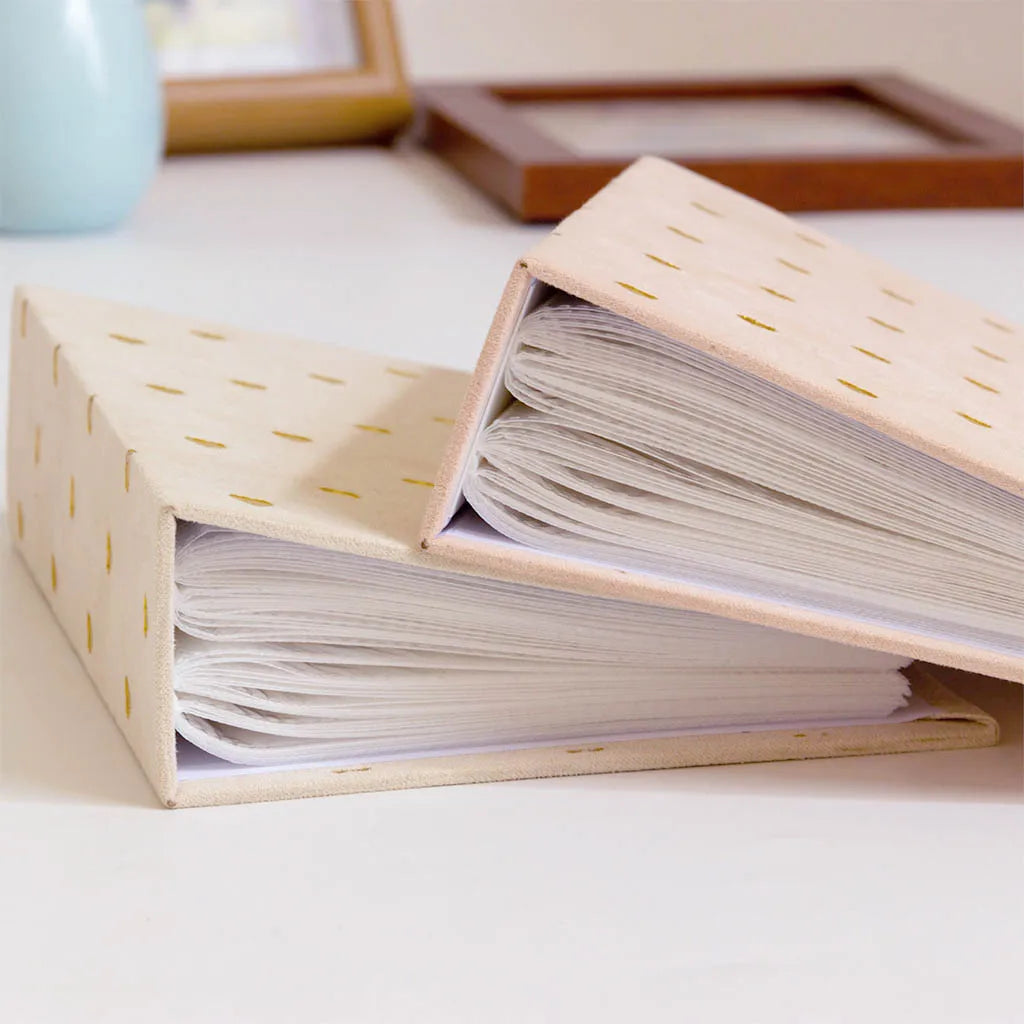 Fabric-Covered Photo Album with 100 Slots for Cherished Memories