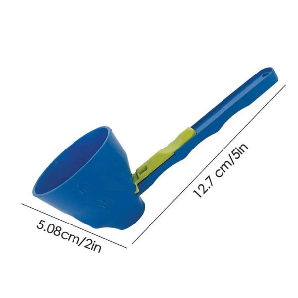 Leak-Proof Powder Scoop with Sliding Lid