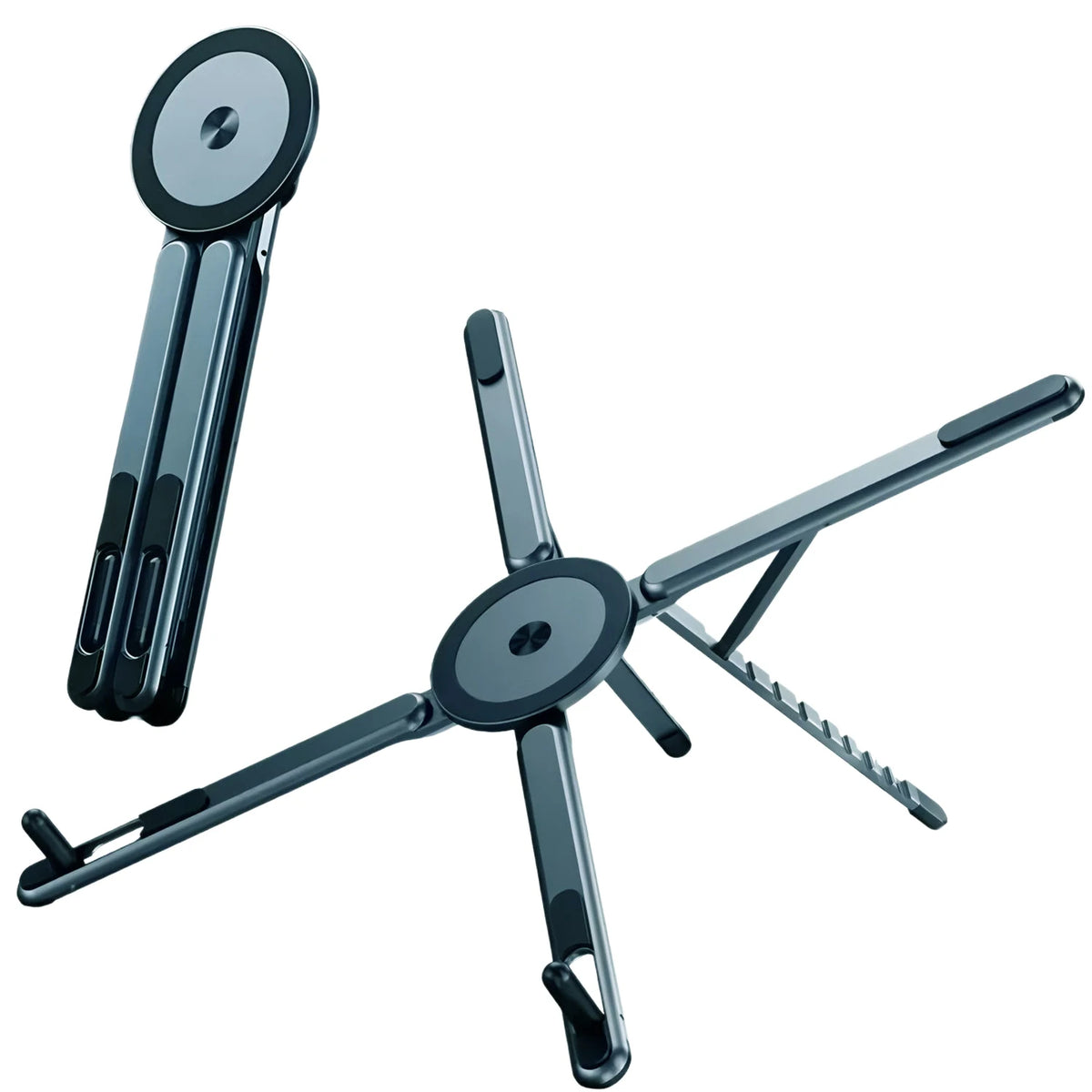 Foldable Magnetic Laptop Stand with Adjustable Height and Heat Dissipation