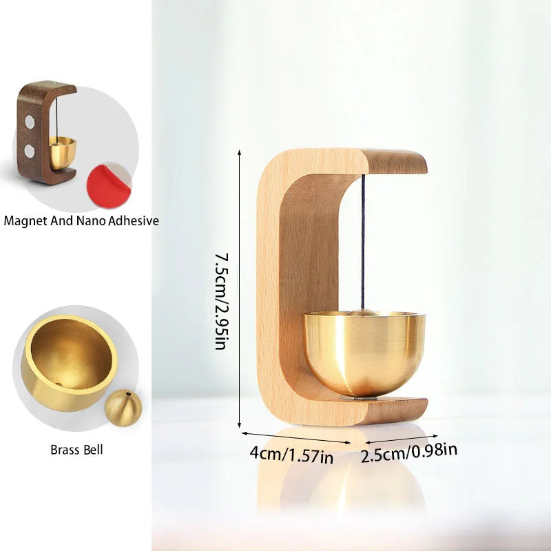Walnut Wood Magnetic Door Chime