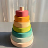 Rainbow Stacking Blocks & Peg Dolls Set – Natural Wooden Toy