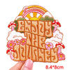 Encouraging Embroidered Iron-On Patches for Jackets, Jeans & Bags