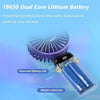 Portable USB Rechargeable Mini Fan with Digital Display