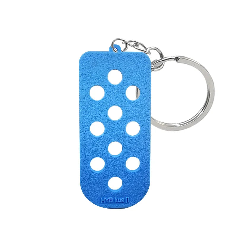 Silicone Shoe Charm Holder Keychain Board