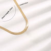Gold-Plated Stainless Steel Snake Chain Necklace