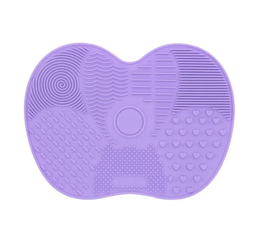 Silicone Makeup Brush Cleaning Mat with Textured Surface