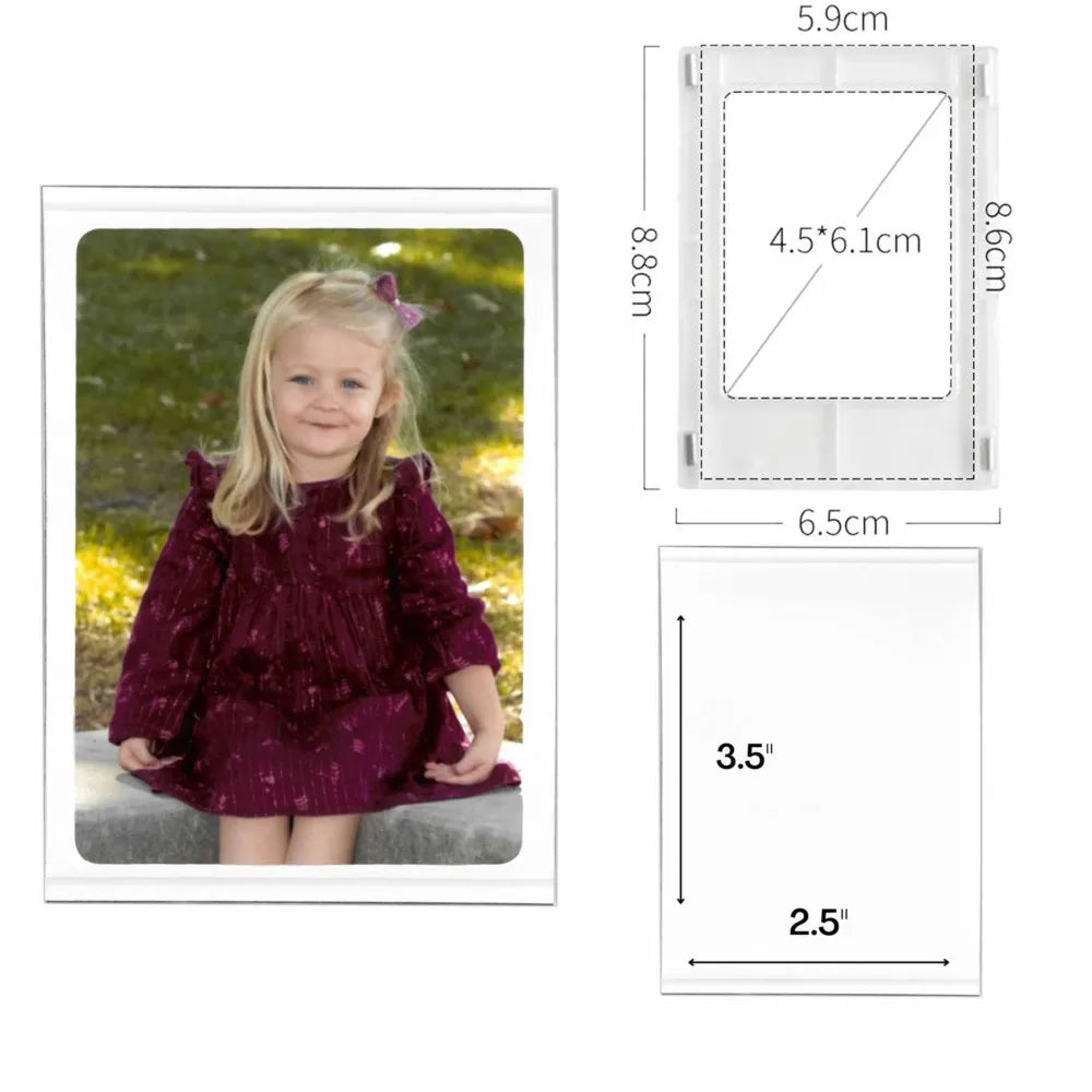 Mini Magnetic Acrylic Photo Frames for Fridge Display