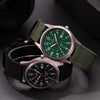Luminous Military-Style Quartz Wristwatch with Nylon Strap