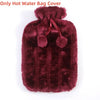 Plush Hot Water Bottle Cover with Soft Fleece Lining