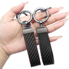 Carbon Fiber Car Keychain with Alloy Buckle