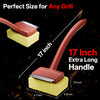 Bristle-Free Grill Cleaning Brush with Scraper