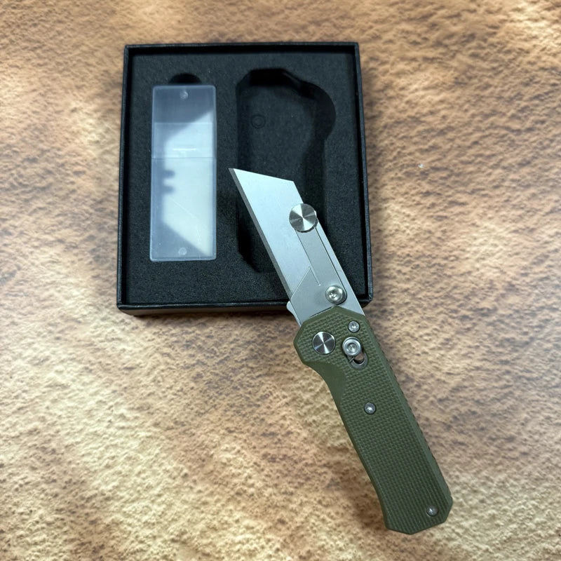 Pocket Folding Utility Knife with SK5 Steel Blade