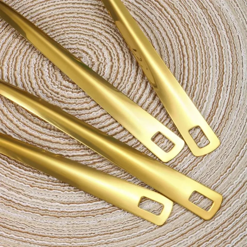 Juego de Cucharas para Sopa de Acero Inoxidable - 6 Piezas