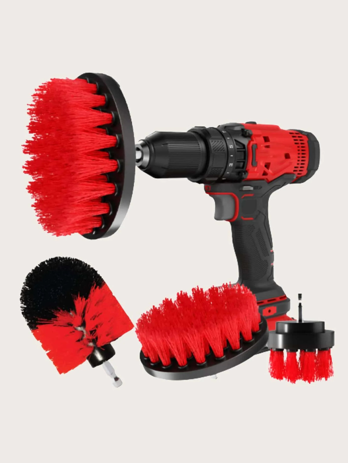 Rotary Drill Brush Cleaning Kit for Deep Scrubbing