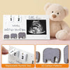 Wooden Pregnancy Countdown Picture Frame with Ultrasound Slot