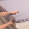 Waterproof Fitted Bed Sheet with 360-Degree Elastic Band