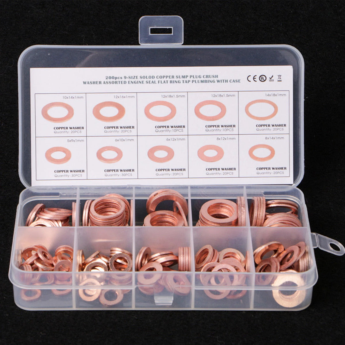 Copper Washer Gasket Set for Leak-Proof Sealing