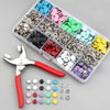Metal Snap Button Kit with Pliers Tool Set