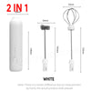 Wireless USB-C Milk Frother & Handheld Blender – Stainless Steel