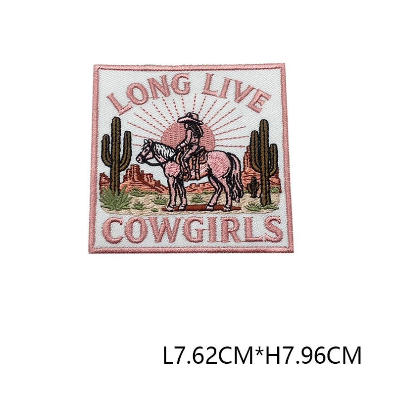 Embroidered Iron-On Patch with Cute Emblem Design