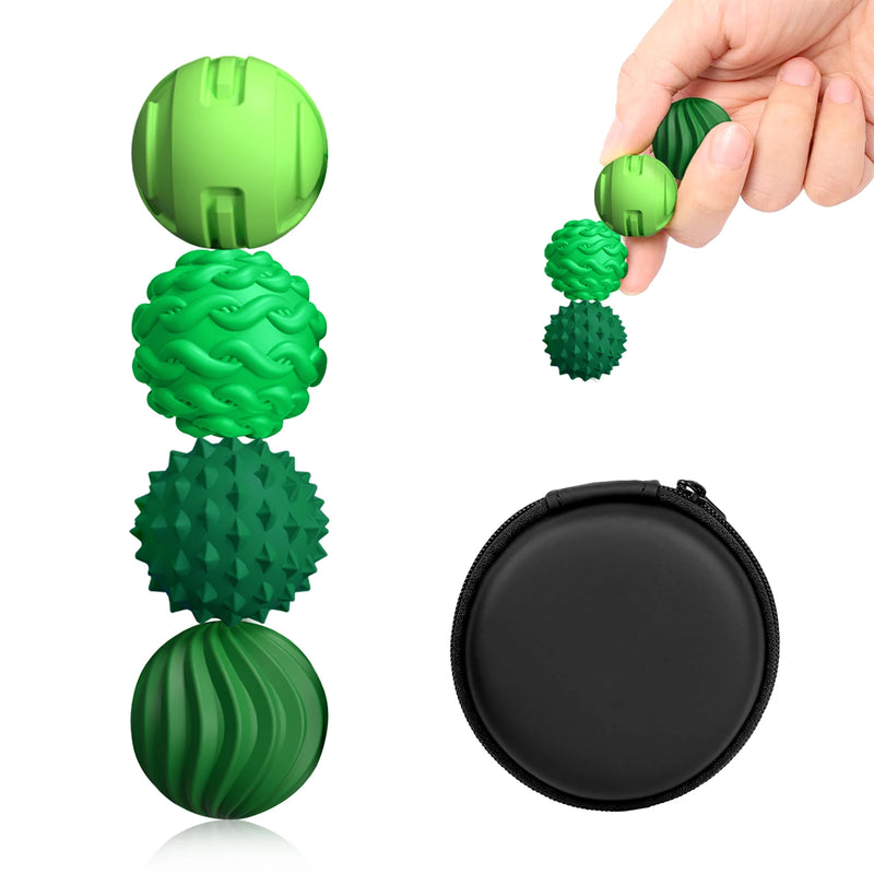Silicone Magnetic Fidget Balls - 4 Pack