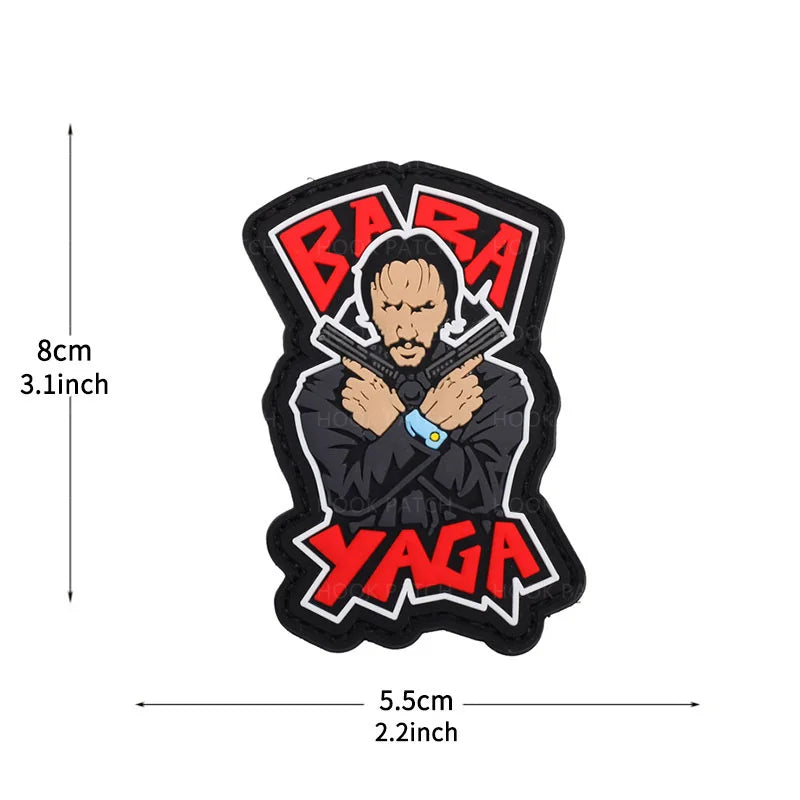 Glow-in-the-Dark Tactical Patch with Dog Motif